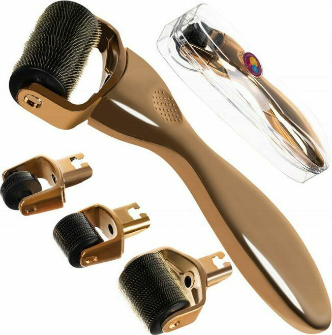 Σετ 3 Σε 1 Derma Roller Με Βελόνες Τιτανίου 0,25 - 0,5 - 1,5 mm για αντιγήρανση