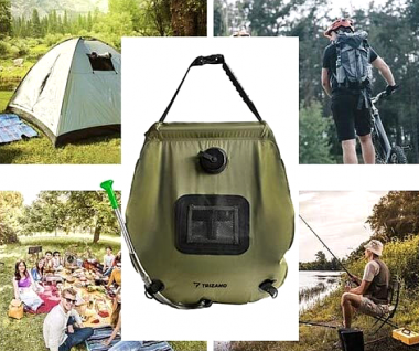 Εργονομική Ηλιακή Ντουζιέρα για Camping 20lt