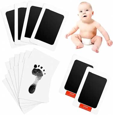 Αποτύπωμα μωρού/αγαπημένου σας ζώου σε μαύρο μελάνι