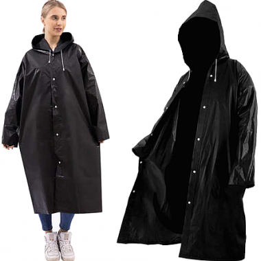 Ανθεκτικό αδιάβροχο σε μαύρο χρώμα